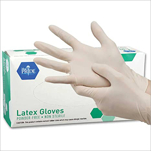 Latex examination gloves
